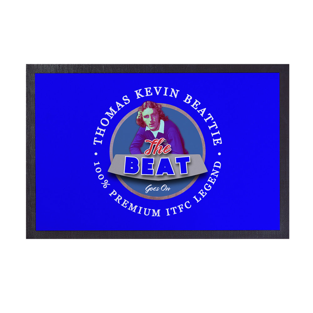 Ipswich Kevin Beattie  - Football Legends - Door Mat -60cm X 40cm