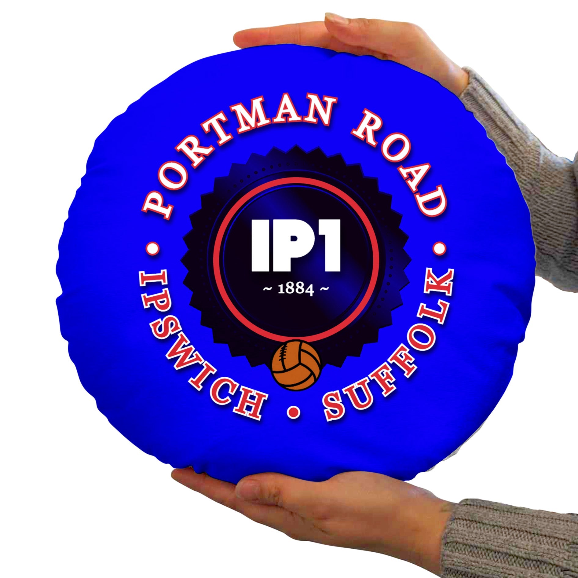 Ipswich Portman Road - Football Legends - Circle Cushion 14inch