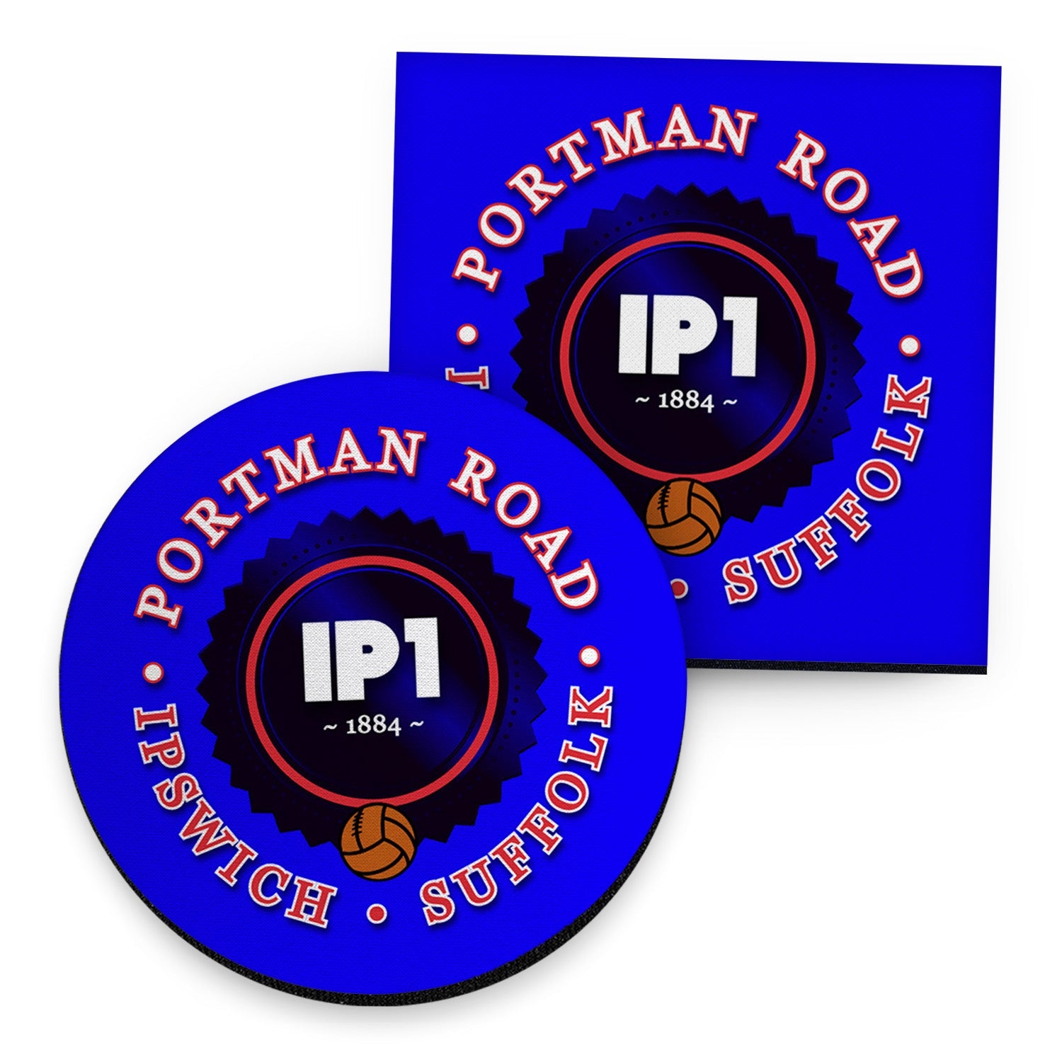 Ipswich Portman Road - Football Coaster - Square Or Circle