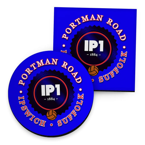 Ipswich Portman Road - Football Coaster - Square Or Circle