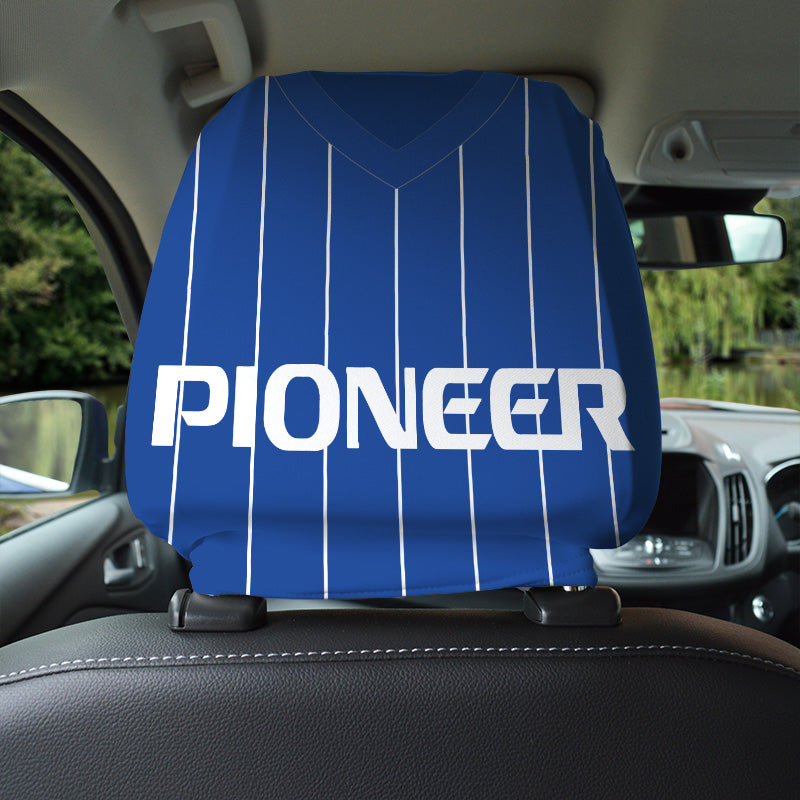 Ipswich Retro 1981 Home Shirt - Retro Football Shirt - Pack of 2 - Car Seat Headrest Covers
