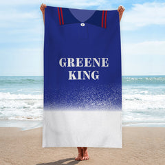Ipswich Retro 1996 Home Shirt - Personalised Lightweight, Microfibre Retro Beach Towel - 150cm x 75cm
