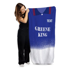 Ipswich Retro 1996 Home Shirt - Personalised Lightweight, Microfibre Retro Beach Towel - 150cm x 75cm