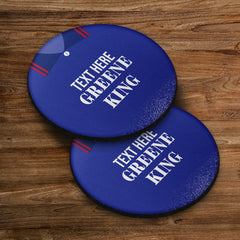 Ipswich 1996 Home Shirt - Personalised Drink Coaster - Square Or Circle