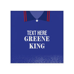Ipswich 1996 Home Shirt - Personalised Drink Coaster - Square Or Circle