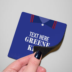 Ipswich 1996 Home Shirt - Personalised Drink Coaster - Square Or Circle
