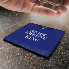 Ipswich 1996 Home Shirt - Personalised Drink Coaster - Square Or Circle