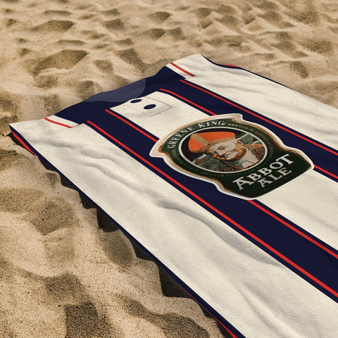 Ipswich Retro 1997 Away Shirt - Personalised Lightweight, Microfibre Retro Beach Towel - 150cm x 75cm