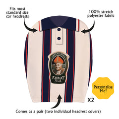 Ipswich Retro 1997 Away Shirt - Retro Football Shirt - Pack of 2 - Car Seat Headrest Covers