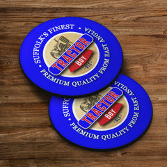 Ipswich Tractor Boy - Football Coaster - Square Or Circle