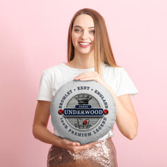 Kent Cricket Underwood  - Legend Collection - Circle Cushion 14inch