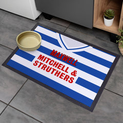 Kilmarnock 1985 Home Shirt - Personalised Retro Door Mat - 60cm x 40cm