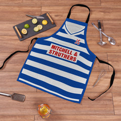 Kilmarnock 1985 Home Shirt Apron - Personalised Retro Football Novelty Water-Resistant, Lazer Cut (no fraying) Light Weight Adults Apron