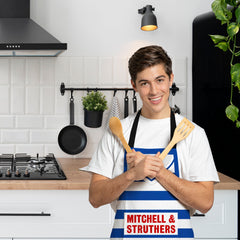 Kilmarnock 1985 Home Shirt Apron - Personalised Retro Football Novelty Water-Resistant, Lazer Cut (no fraying) Light Weight Adults Apron