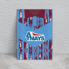 Kilmarnock 1993 Away Shirt - A4 Personalised Metal Sign Plaque