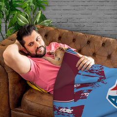 Kilmarnock 1993 Away - Personalised Retro Fleece Blanket 150cm X 150cm