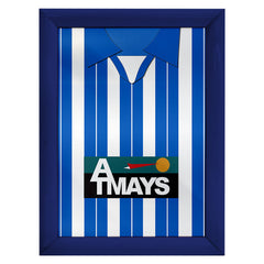 Kilmarnock 1997 Home Shirt - A4 Personalised Metal Sign Plaque - Frame Options Available