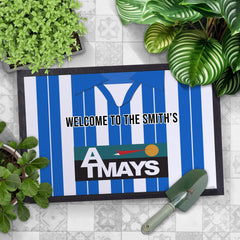 Kilmarnock 1997 Home Shirt - Personalised Retro Door Mat - 60cm x 40cm