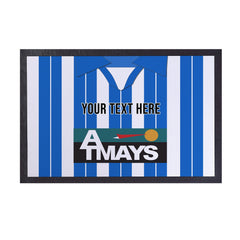Kilmarnock 1997 Home Shirt - Personalised Retro Door Mat - 60cm x 40cm