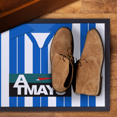 Kilmarnock 1997 Home Shirt - Personalised Retro Door Mat - 60cm x 40cm