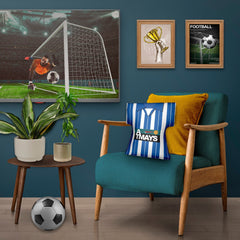 Kilmarnock 1997 Home Shirt - Personalised Retro Shirt Cushion