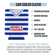 Kilmarnock 1985 Home Shirt - Personalised Drink Can Cooler