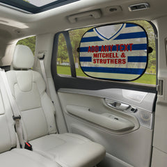 Kilmarnock 1985 Home Shirt - Personalised Retro Football Car Sun Shade - Set of 2