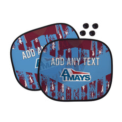 Kilmarnock 1993 Away Shirt - Personalised Retro Football Car Sun Shade - Set of 2