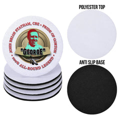 Lancashire George - Cricket Coaster - Circle or Square