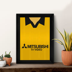 Livingston Retro 1997 Home Shirt - A4 Personalised Metal Sign Plaque - Frame Options Available