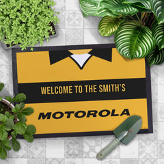 Livingston 2001 Home Shirt - Personalised Retro Door Mat - 60cm x 40cm