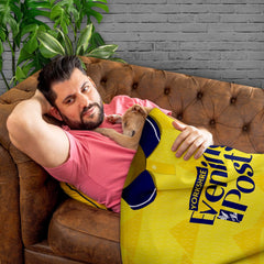 Leeds United FC - 1992 Away Shirt - Retro Fleece Blanket