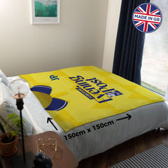 Leeds - 1992 Away Shirt - Retro Fleece Blanket