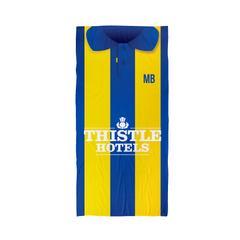 Leeds - 1994 Away Shirt - Personalised Retro Lightweight, Microfibre Beach Towel - 150cm x 75cm
