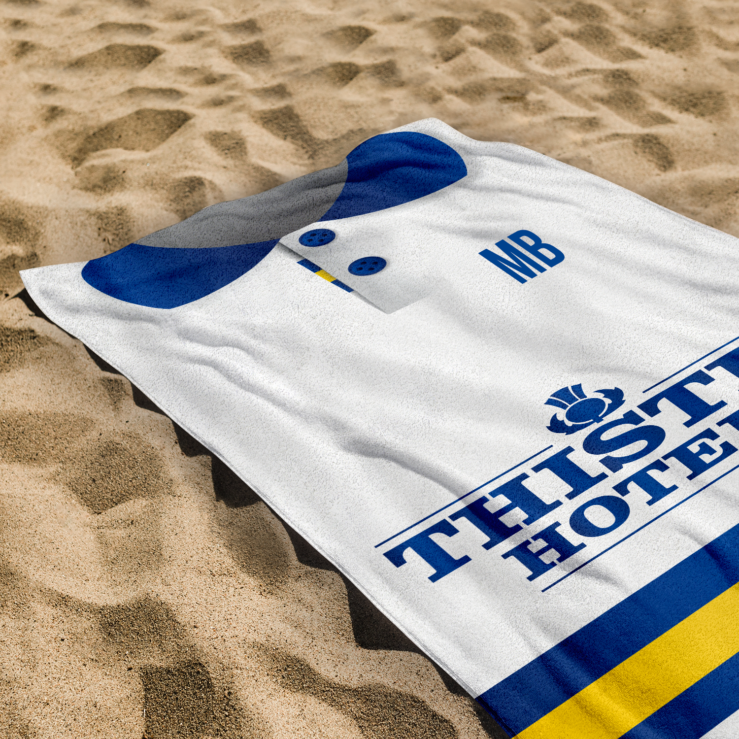 Leeds - 1994 Home Shirt - Personalised Retro Lightweight, Microfibre Beach Towel - 150cm x 75cm