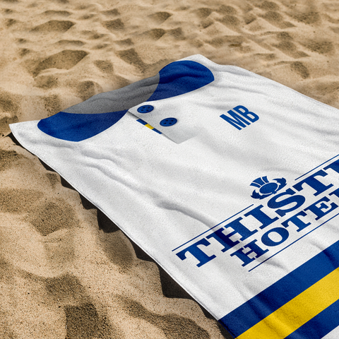 Leeds - 1994 Home Shirt - Personalised Retro Lightweight, Microfibre Beach Towel - 150cm x 75cm