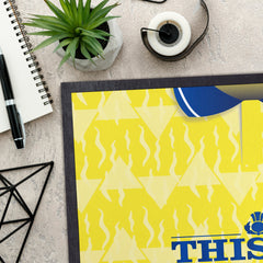 Leeds 1992 Home Shirt - Personalised Retro Door Mat - 60cm x 40cm