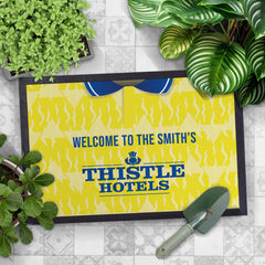 Leeds 1992 Home Shirt - Personalised Retro Door Mat - 60cm x 40cm