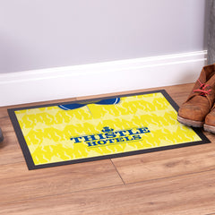 Leeds 1992 Home Shirt - Personalised Retro Door Mat - 60cm x 40cm