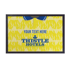 Leeds 1992 Home Shirt - Personalised Retro Door Mat - 60cm x 40cm