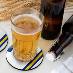 Leeds 1994 Home Shirt - Personalised Drink Coaster - Square Or Circle