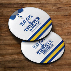 Leeds 1994 Home Shirt - Personalised Drink Coaster - Square Or Circle