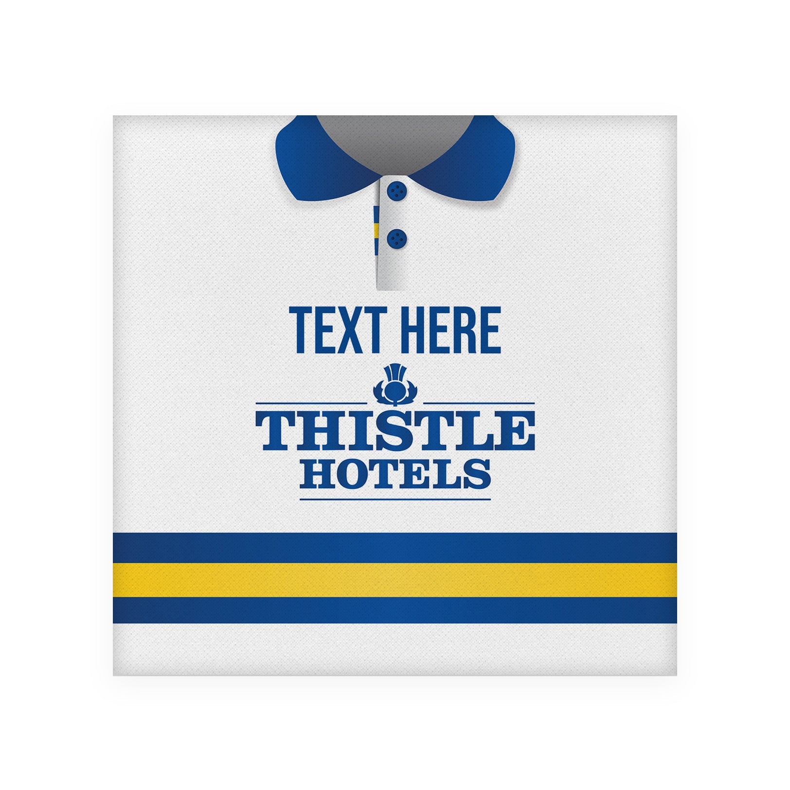 Leeds 1994 Home Shirt - Personalised Drink Coaster - Square Or Circle