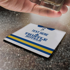 Leeds 1994 Home Shirt - Personalised Drink Coaster - Square Or Circle