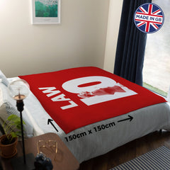 Manchester Red - Law 10 - Fleece 150cm X 150cm