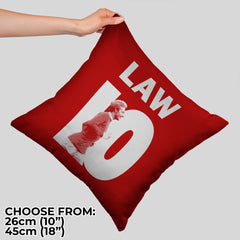 Manchester Red - Law 10 - Cushion - Two Sizes
