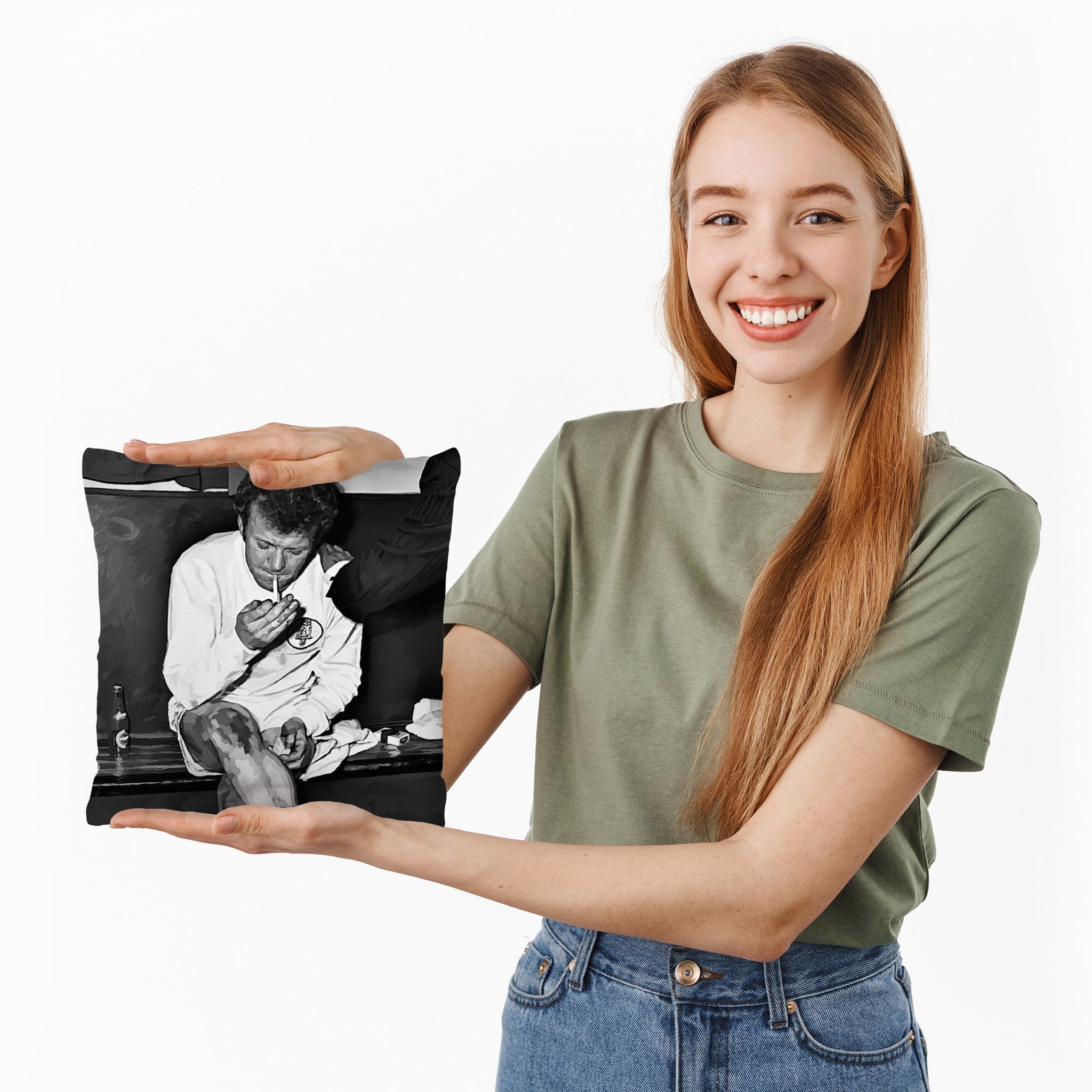 Lee Buccilli - Bremner Smoking - Cushion, Three Sizes