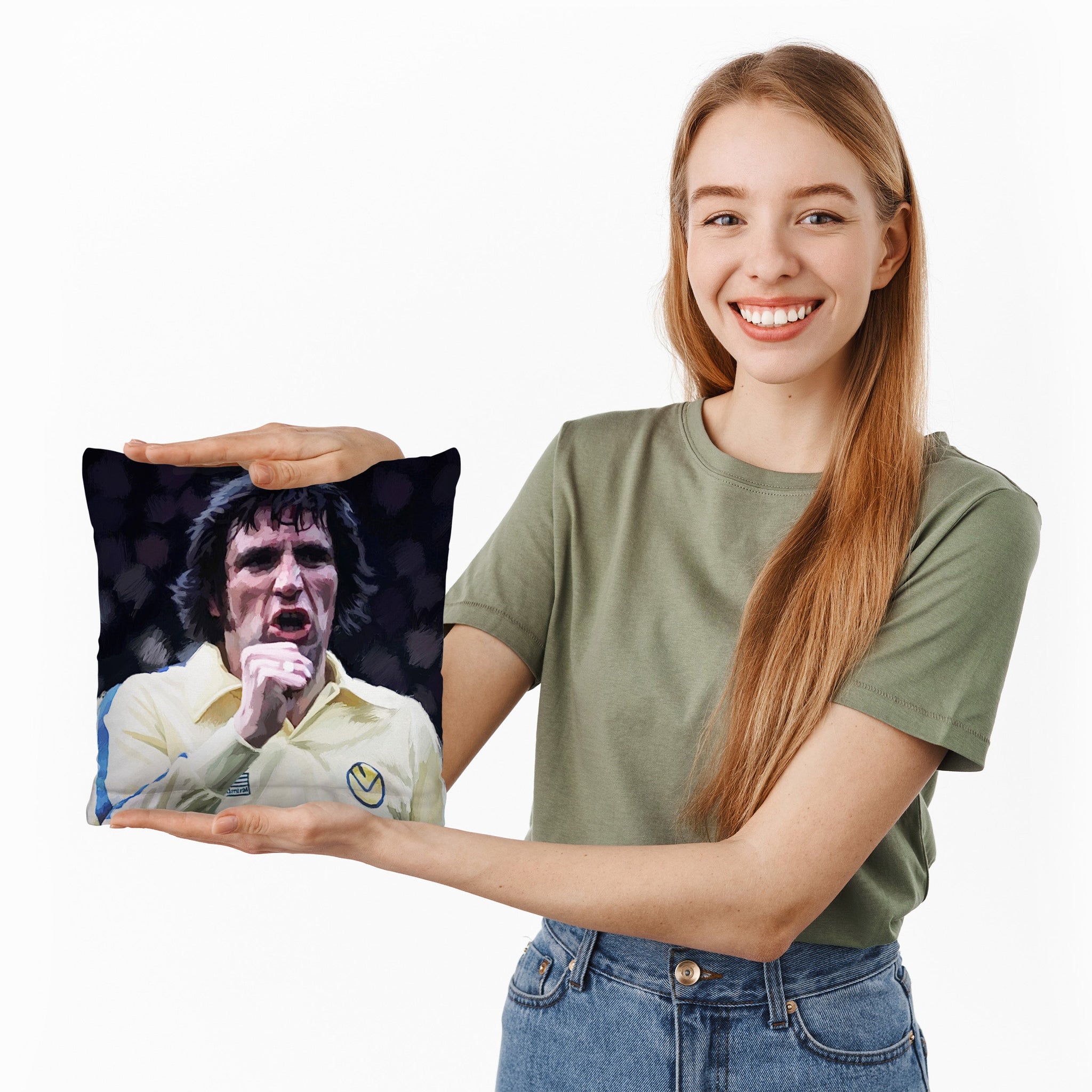 Lee Buccilli - Norman Hunter - Cushion, Three Sizes