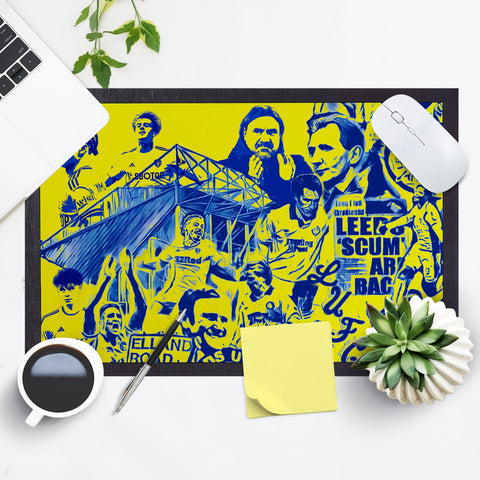 Leeds Montage - Retro Door Mat - 60cm x 40cm