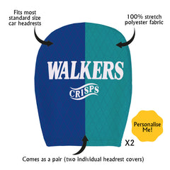 Leicester 1995 Away - Retro Football Shirt - Pack of 2 - Car Seat Headrest Covers